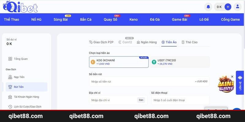 Chuyên mục giải quyết mọi thắc mắc cho người chơi về thủ tục rút tiền QIBET